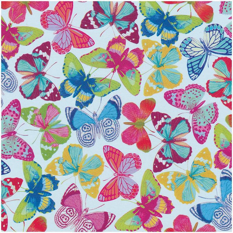 Caspari Butterflies Gift Wrapping Paper - 30" X 8' Roll