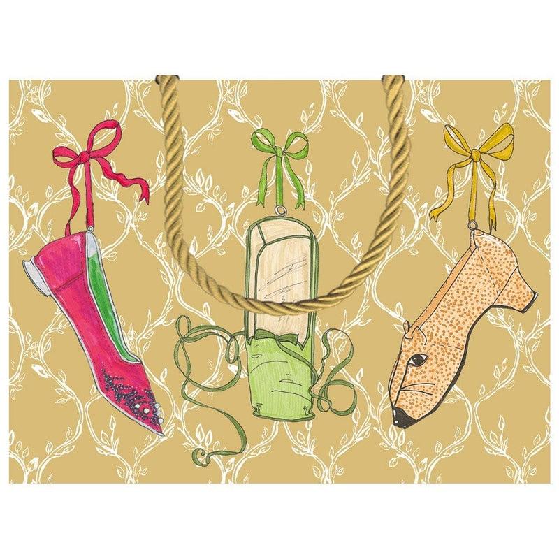 Caspari A History Of Shoes Small Gift Bag - 1 Each