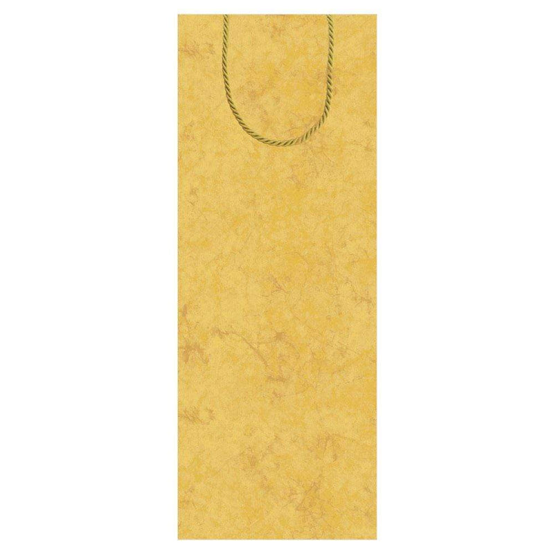 Caspari Antique Gold Wine & Bottle Gift Bag - 1 Each
