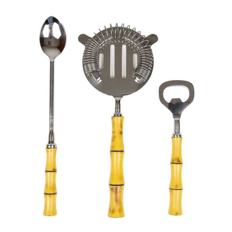 caspari Bamboo Handle Bar Tools Set