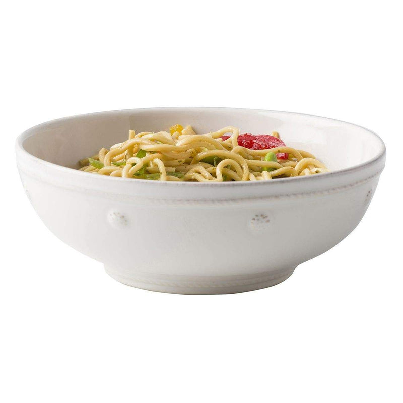 Caspari Berry & Thread Coupe Pasta Bowl - Whitewash