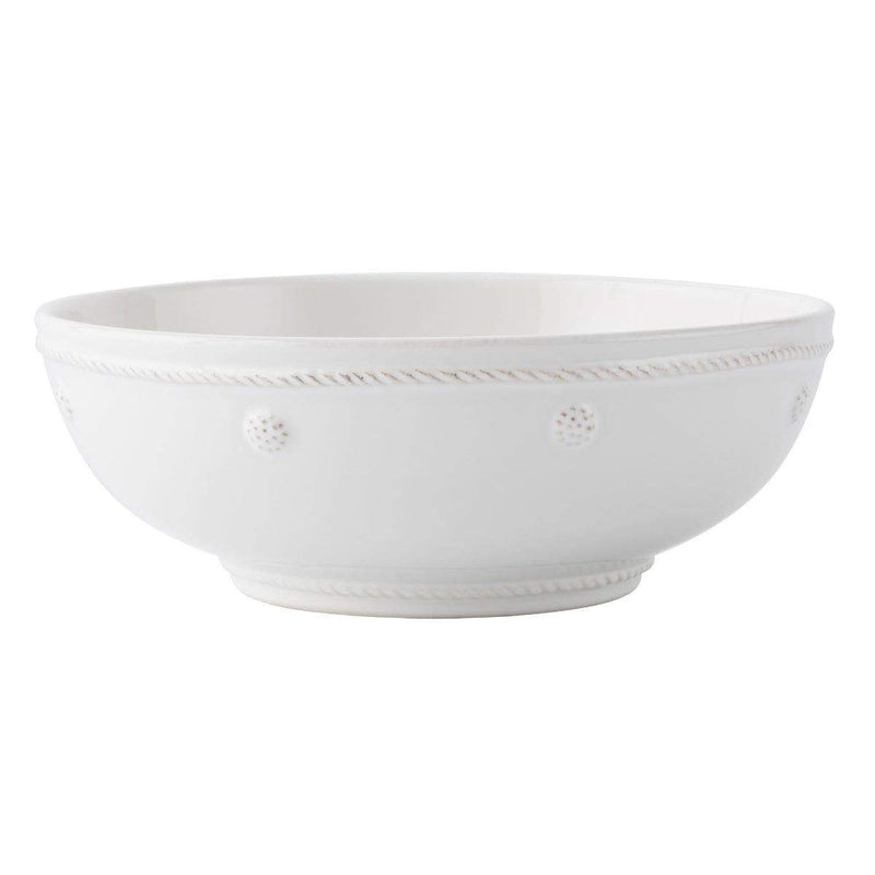 caspari Berry & Thread Coupe Pasta Bowl - Whitewash
