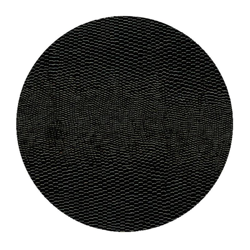 caspari Black Lizard Coaster Round 8-In Felt