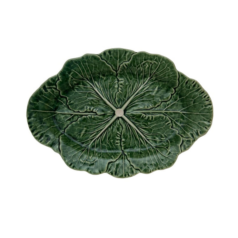 caspari Bordallo Pinheiro Cabbage Oval Platter