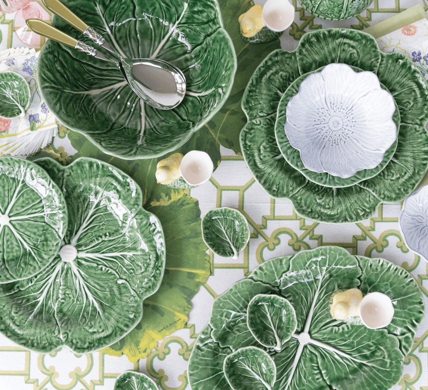 Caspari Bordallo Pinheiro Cabbage Salad Plate