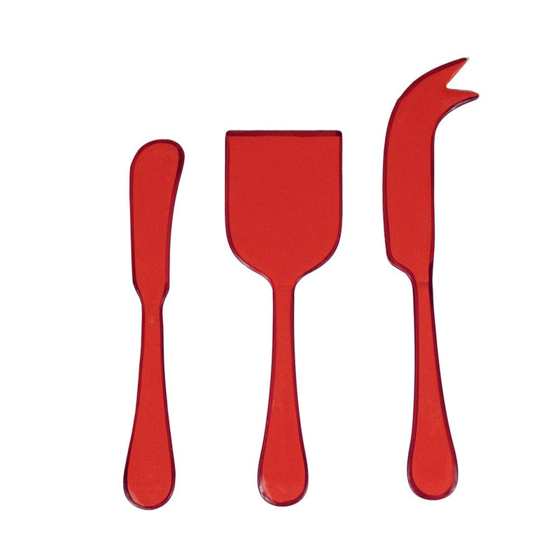 Caspari Coral & Berry Cheese Tool Set