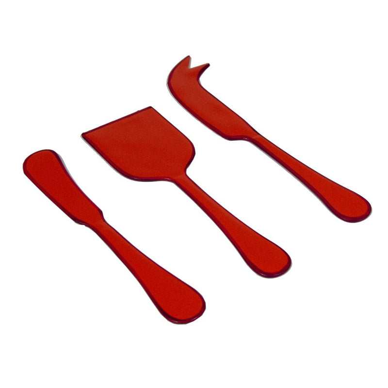 Caspari Coral & Berry Cheese Tool Set