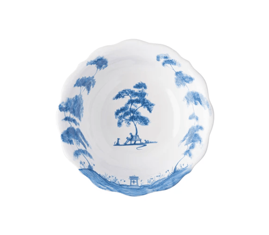 Caspari Country Estate Berry Bowl - Delft Blue