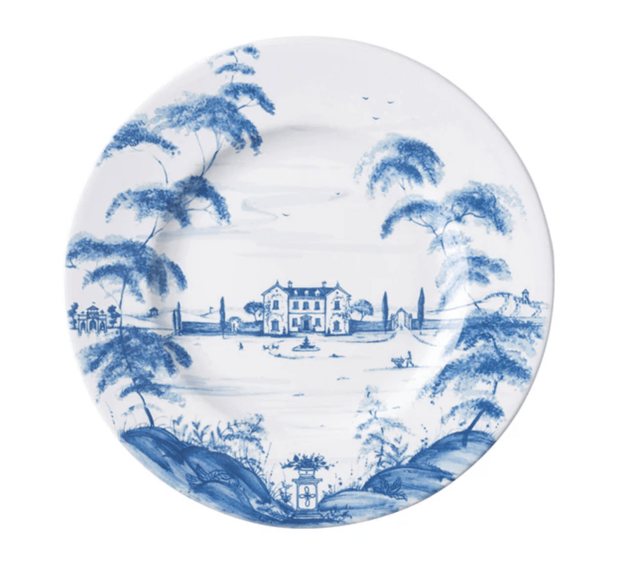 caspari Country Estate Dinner Plate - Delft Blue