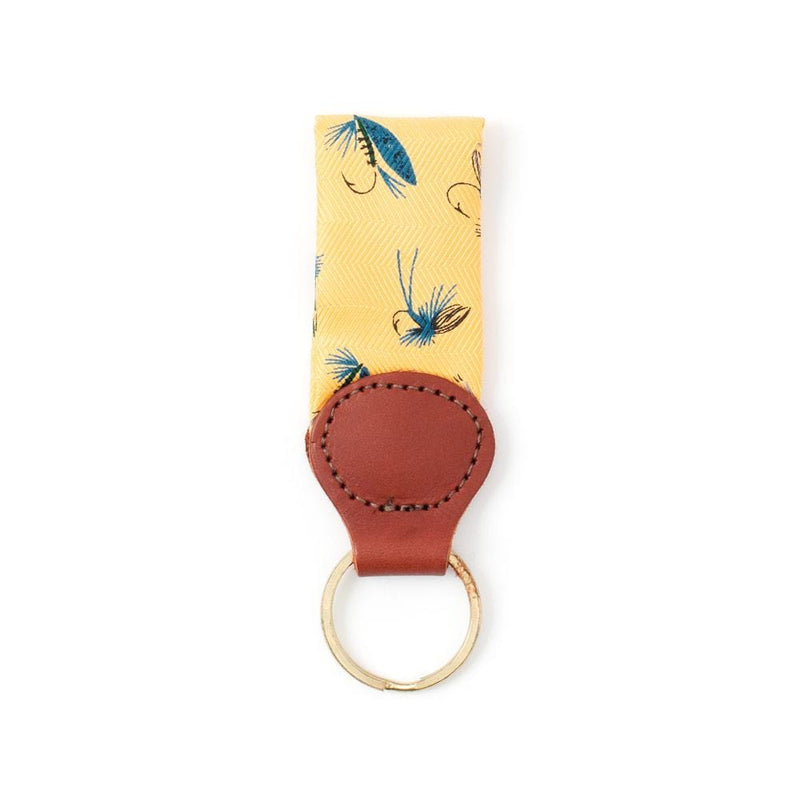 caspari Fly Fishing Key Fob in Yellow- 1 Each