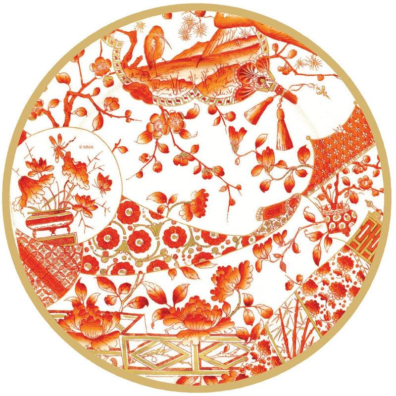 caspari Gilded Porcelain Coral Placemats - 1 Each