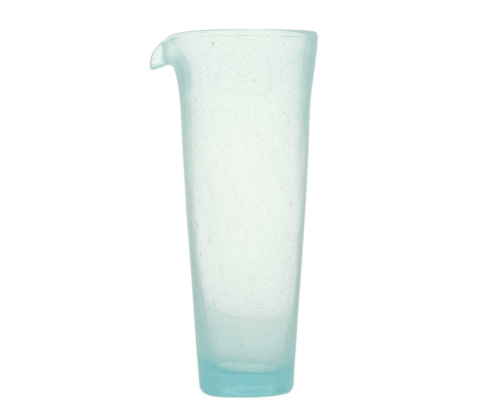 caspari Glass Jug in Light Blue