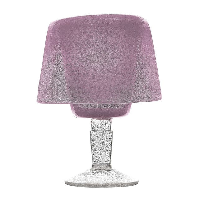 caspari Glass Lamp in Mauve