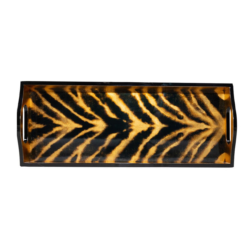 Caspari Go Wild Lacquer Bar Tray - 20X8