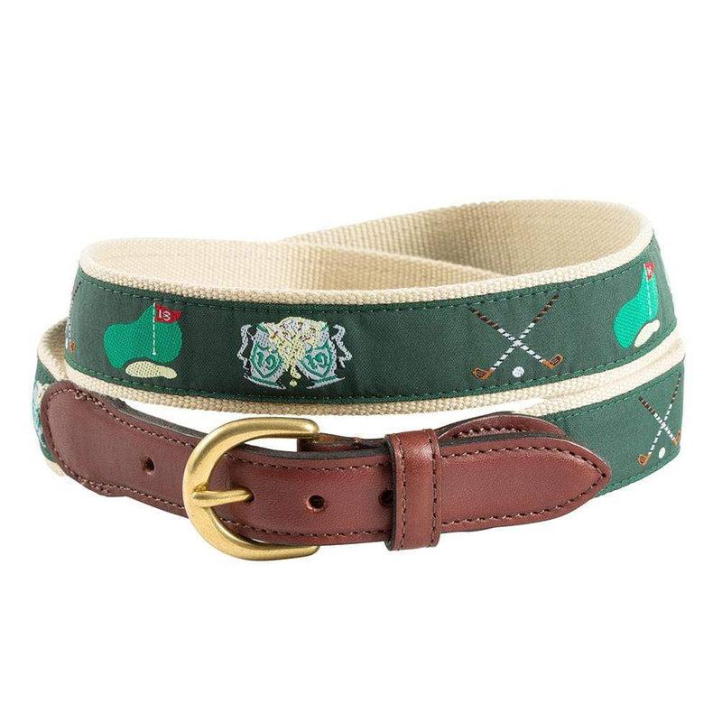 caspari Golf-Themed Motif Belt