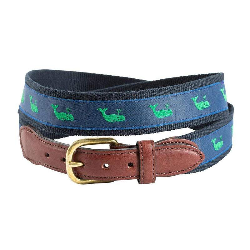 caspari Green Whale Motif Belt