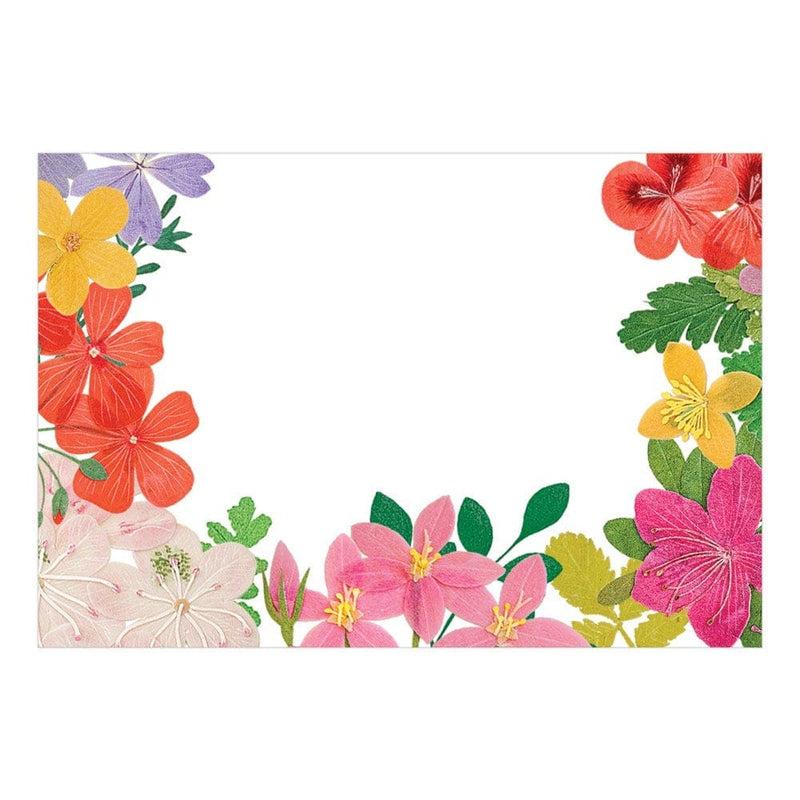 caspari Halsted Floral Place Cards - 8 Per Package