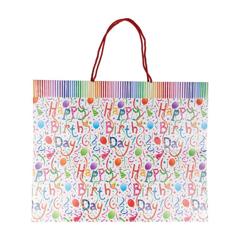 Caspari Happy Birthday Jumbo Gift Bags - 1 Each