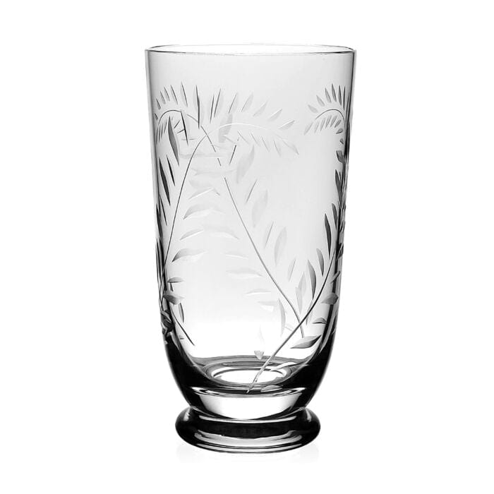 Caspari Jasmine Footed Highball Tumbler - Set Of 2