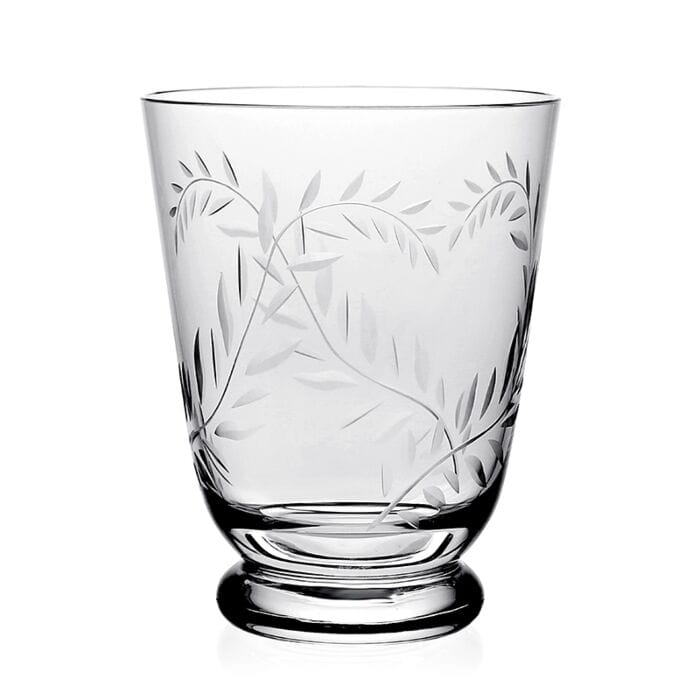 Caspari Jasmine Footed Old Fashioned Tumbler