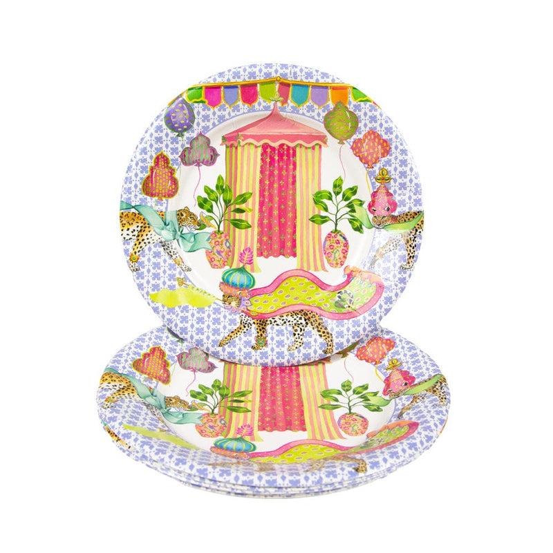 Caspari Kasbah Salad & Dessert Plates - 8 Per Package
