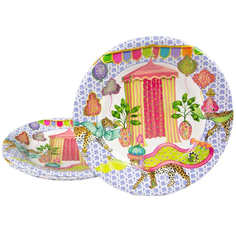Caspari Kasbah Salad & Dessert Plates - 8 Per Package