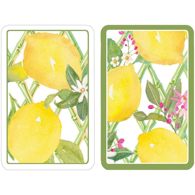 caspari Limoncello Playing Cards - 2 Decks Included