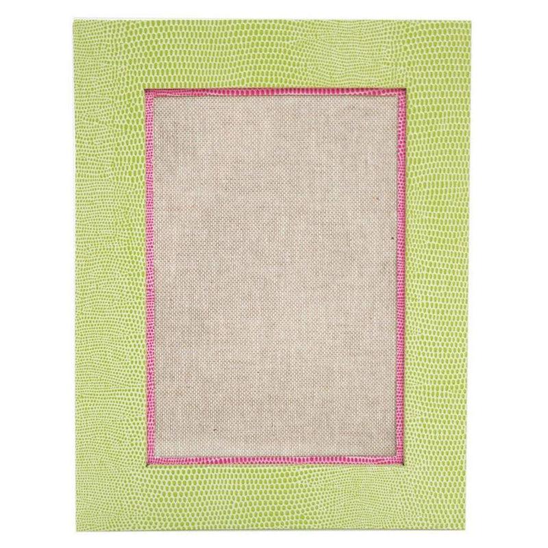 Caspari Lizard 4" X 6" Picture Frame In Green - 1 Each