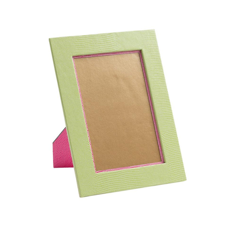 caspari Lizard 4" x 6" Picture Frame in Green - 1 Each