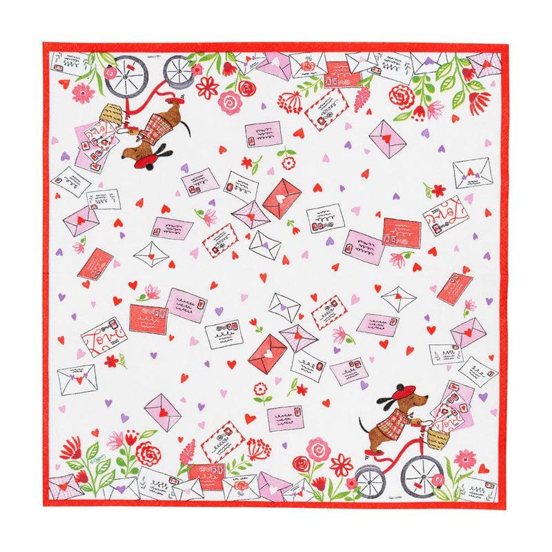 Caspari Love Notes Cocktail Napkins - 20 Per Package