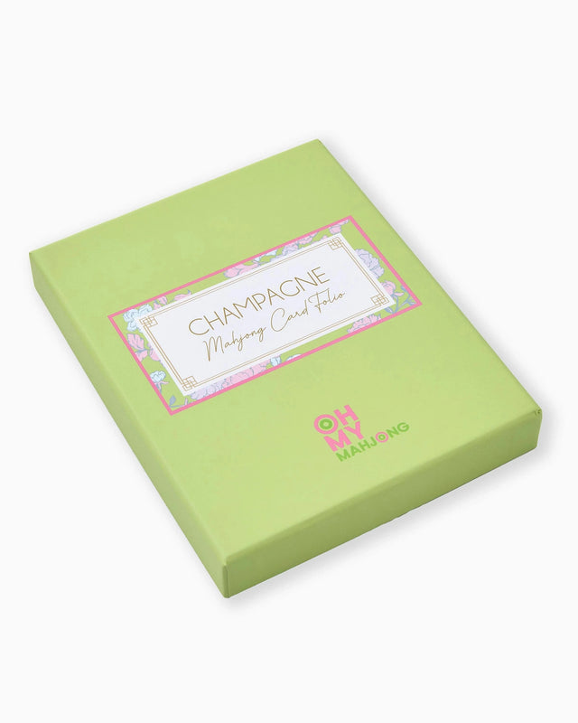 Caspari Mahjong Card Folio - Champagne