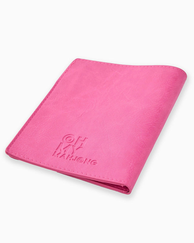 Caspari Mahjong Card Folio - Hot Pink