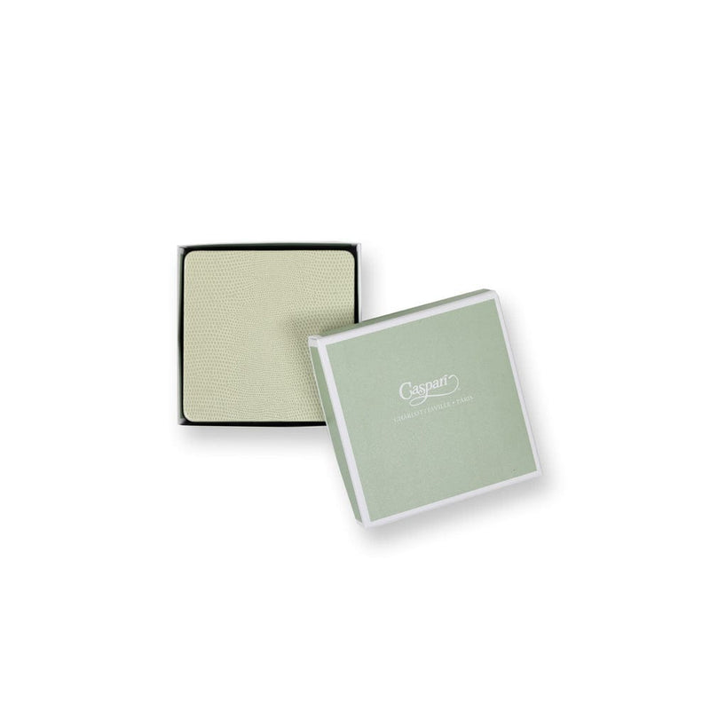 Caspari Moss Green Lizard Coasters - 8 Per Package