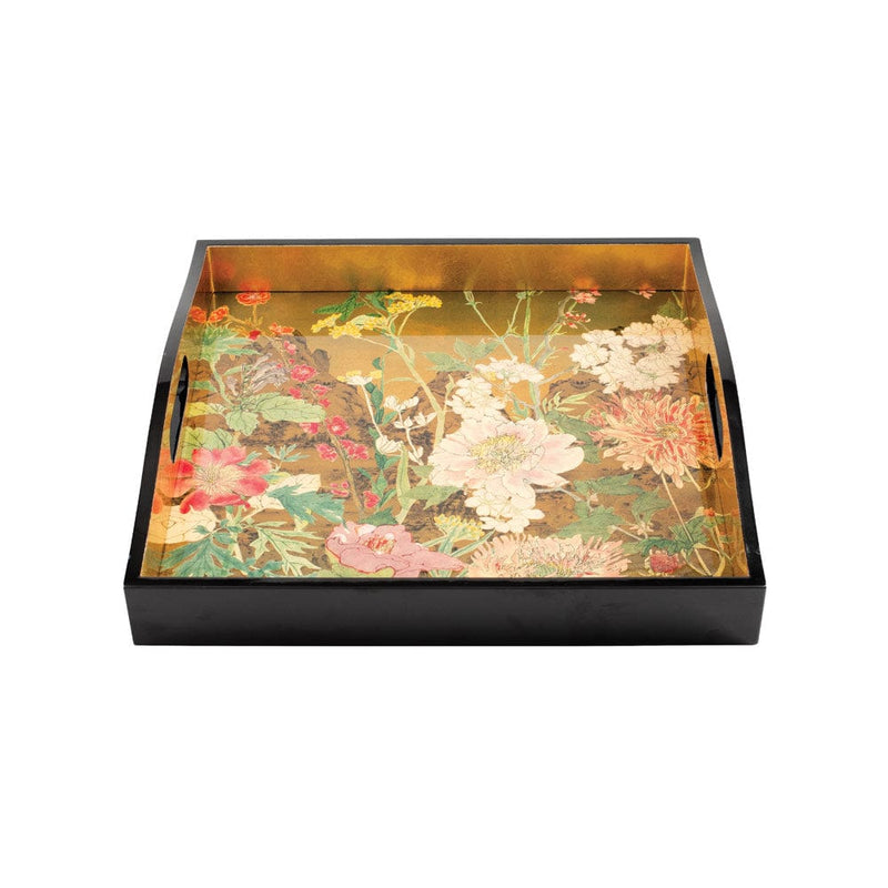 Caspari Mountain High Lacquer Square Tray - 1 Each