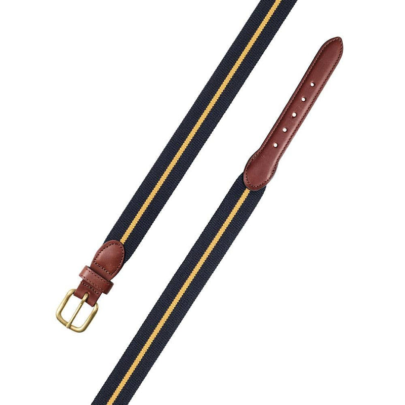 Caspari Navy & Gold Belgian Stretch Belt