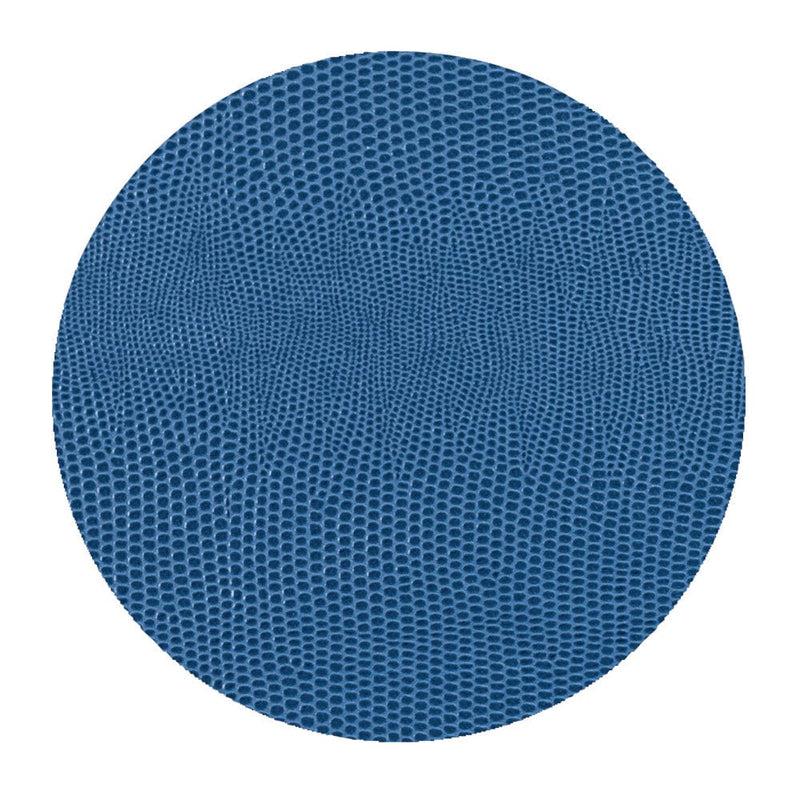 caspari Navy Lizard Coaster Round 8-In Felt