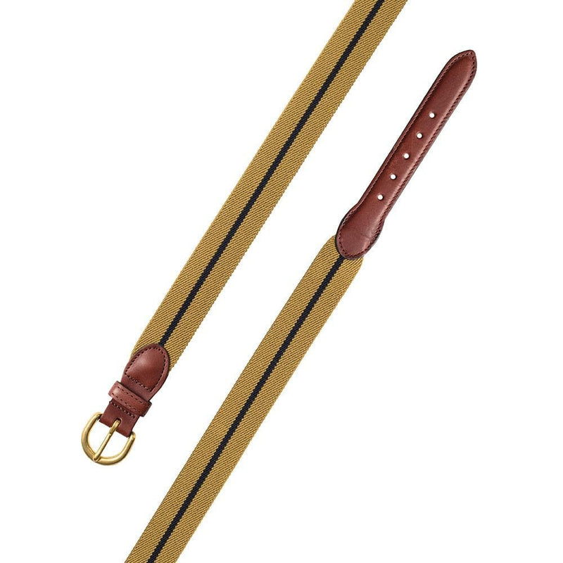 Caspari Ochre & Navy Belgian Stretch Belt