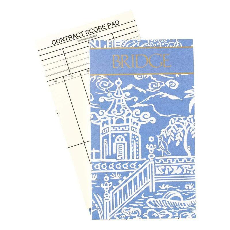 caspari Pagoda Toile Bridge Score Pad - 1 Each