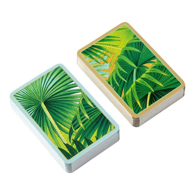 caspari Palm Fronds Playing Cards - 2 Decks Included