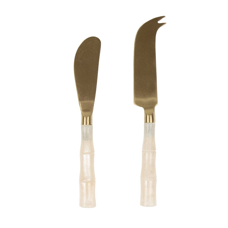 caspari Pearl Handle Cheese Knife & Spreader