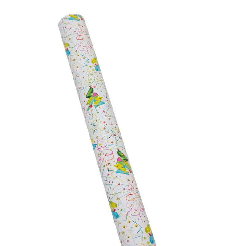 Caspari Pop Christmas Gift Wrap - One 30" X 8' Roll