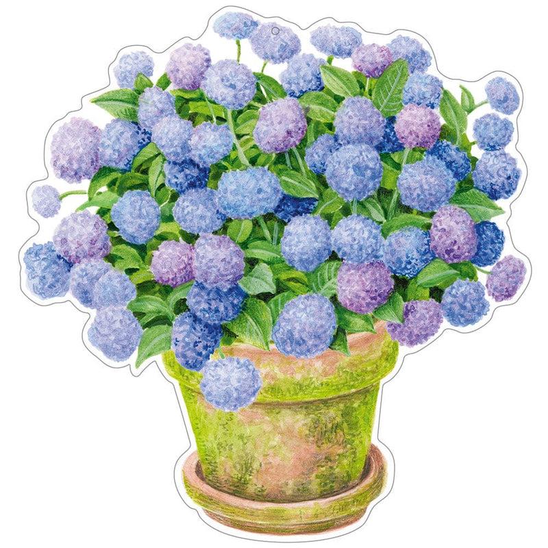 Caspari Potted Hydrangea Gift Tags - 4 Per Package