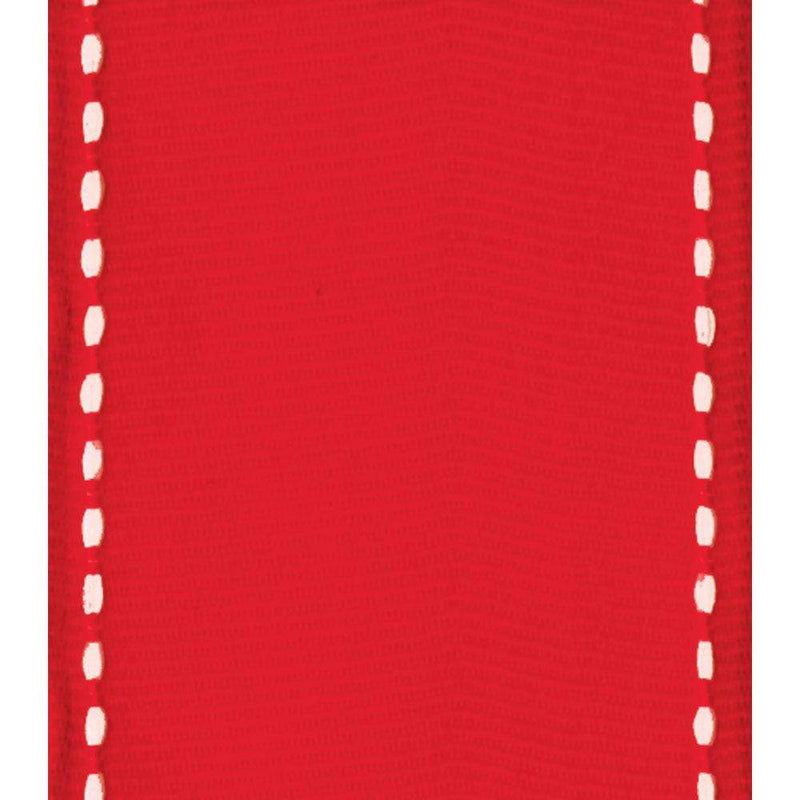 Caspari Red Grosgrain Wired Ribbon - 9 Yard Spool