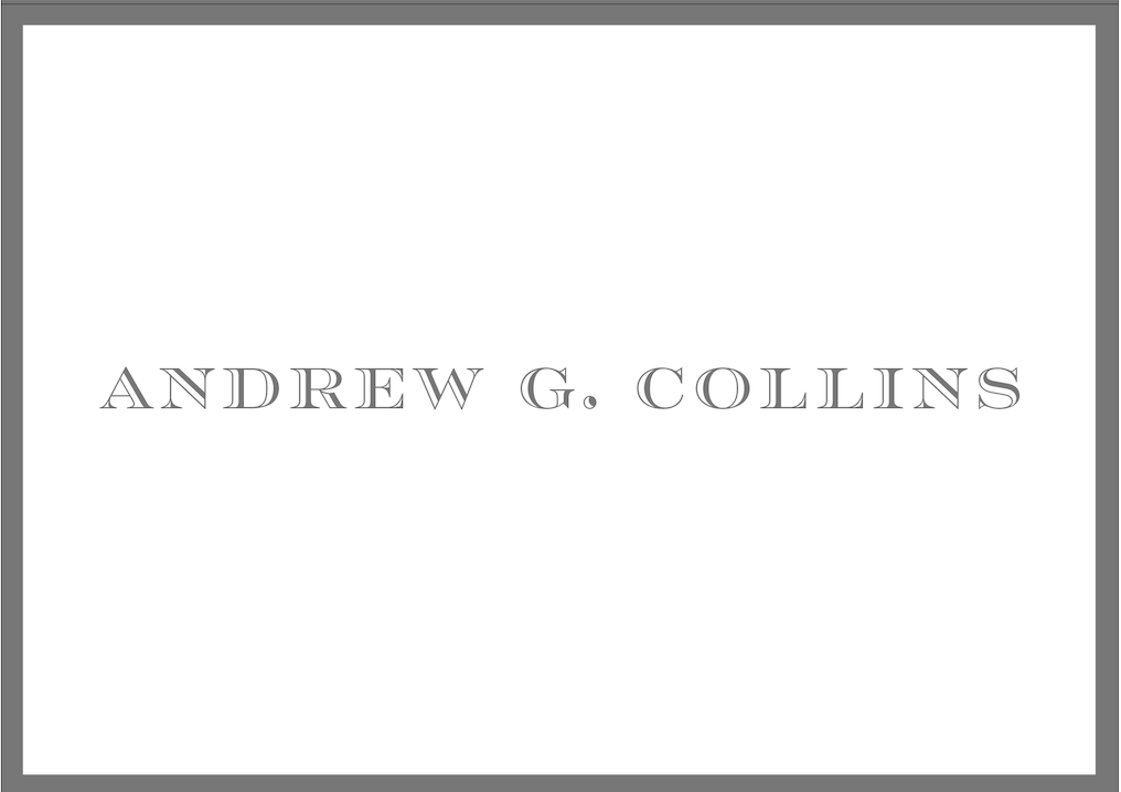 caspari Rosella Engraved Personalized Folded Notes