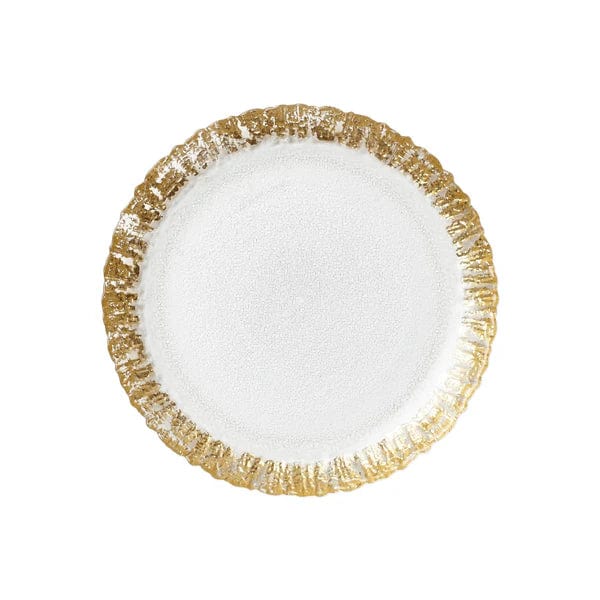 caspari Rufolo Glass Salad Plate