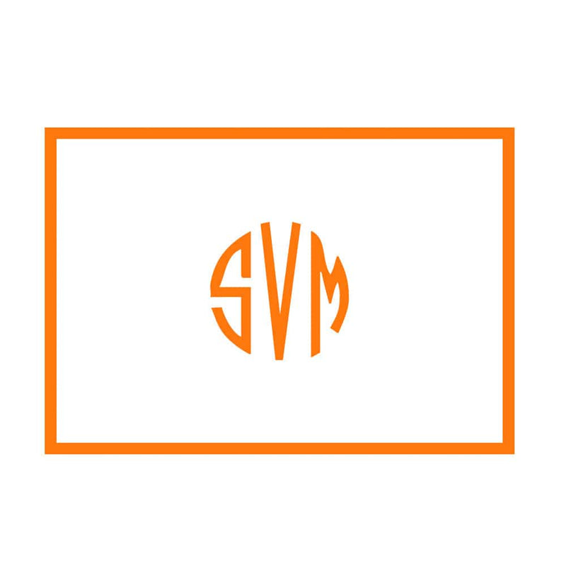 caspari Signet Monogram Personalized Folded Notes