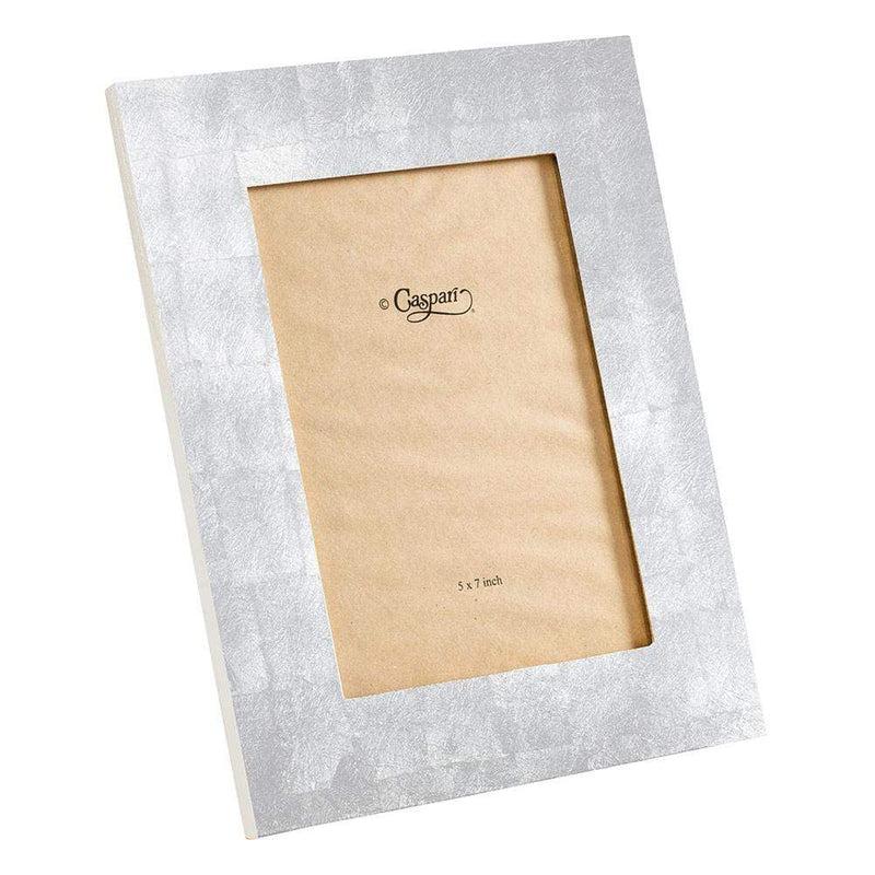 caspari Silver Lacquer 5" x 7" Picture Frame - 1 Each