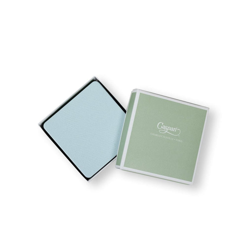 Caspari Soft Aqua Lizard Coasters - 8 Per Package
