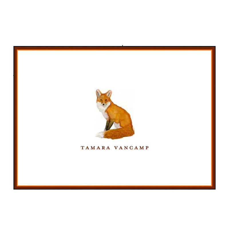 caspari Stag Personalized Folded Notes