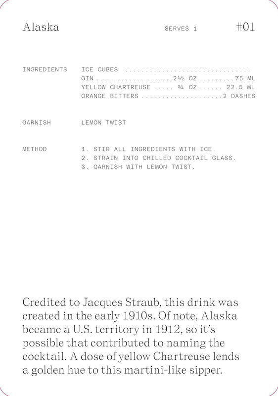 Caspari The Cocktail Cabinet - Gin